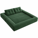 3-in-1 folding sofa bed in Green