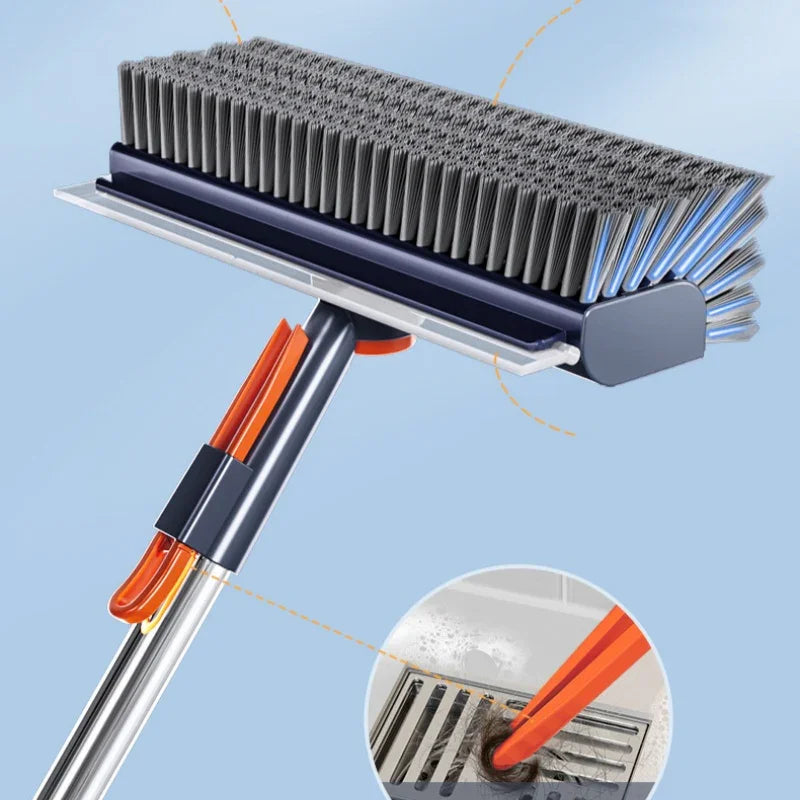 🎉3-in-1 Bodenbürste mit langem Griff
