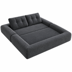 3-in-1 folding sofa bed in Dark Grey