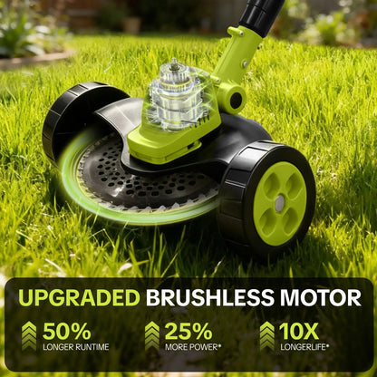 🔥 Save 80% Today | 3-in-1 Cordless Grass Trimmer & Lawn Mower German Engineering | Includes 2× 21V Batteries | Lightweight for Small & Medium Lawns | 🚚 FREE Shipping