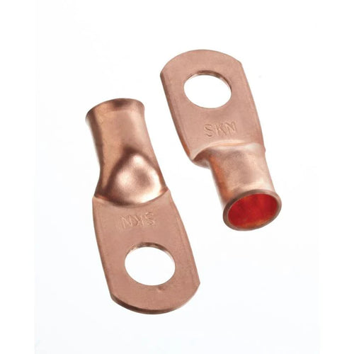 BC120860 MotoMaster Copper Battery Cable Ends/Terminal Lugs/Ring Terminals, 1-Gauge, 3/8-in Stud