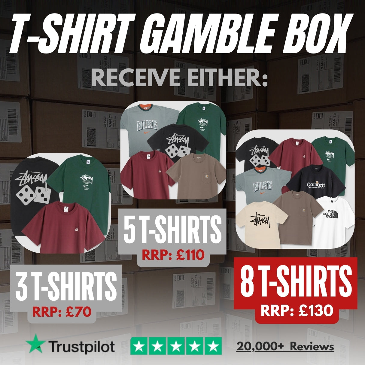 T-SHIRT GAMBLE BOX B