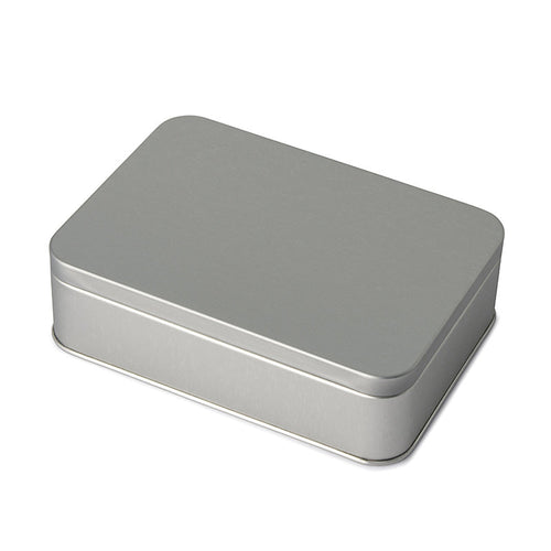 Matte Silver Small Rectangle Plug Lid
