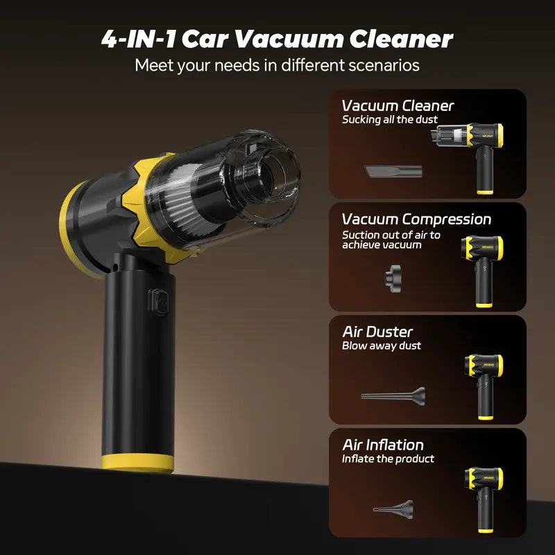 G2 Car Vacuum: Aspirapolvere per Auto Potente e Cordless 4 in 1 da 20000 Pa