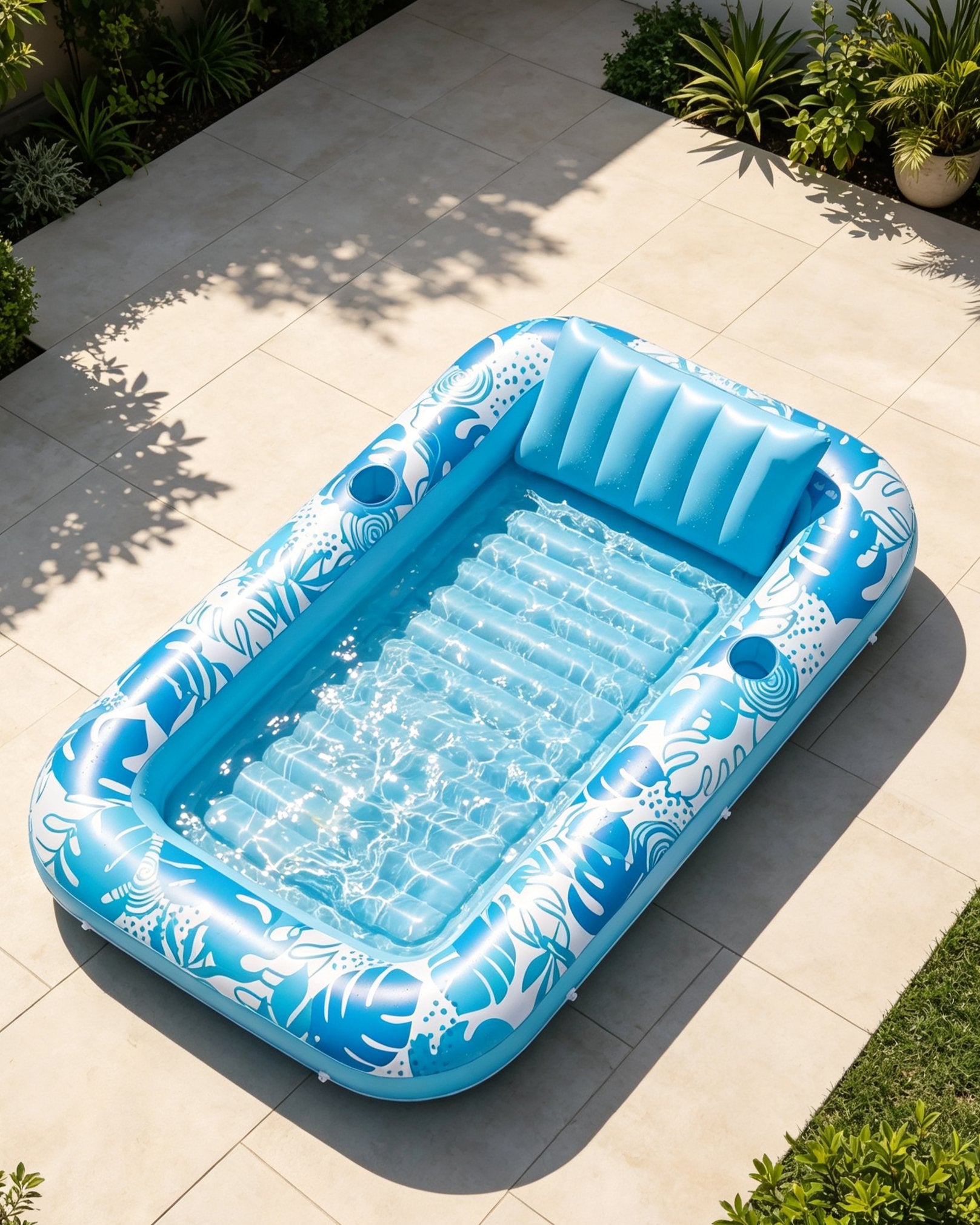 Transat Gonflable Bronzage 4-en-1