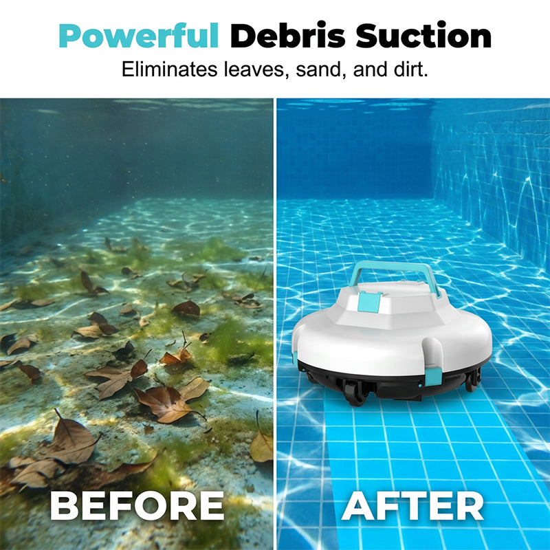 🤖Neu eingetroffen – 50% reduziert!🌊Poolreinigungsroboter | Kabellos · Starke Saugkraft · Intelligente Navigation · Ein-Knopf-Start · Leicht entnehmbarer Filterkorb🏖️